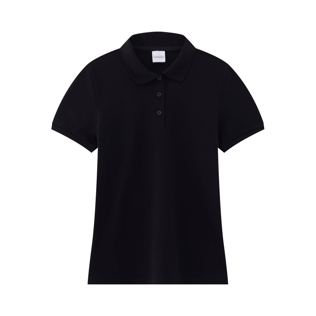 BESICO Women's Polo Shirt Black