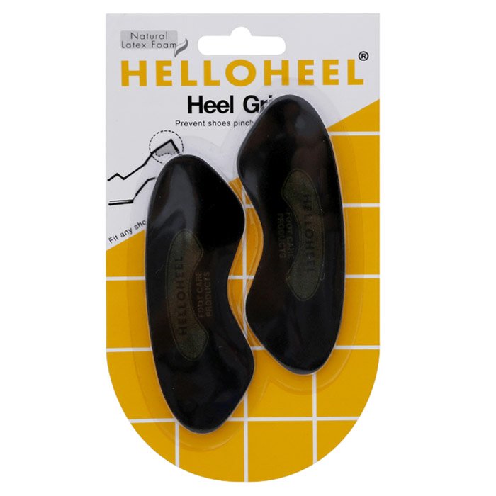 HELLOHEEL Heel Grips Model G3-4 Size 2.7 mm. 1 Pair Black Color