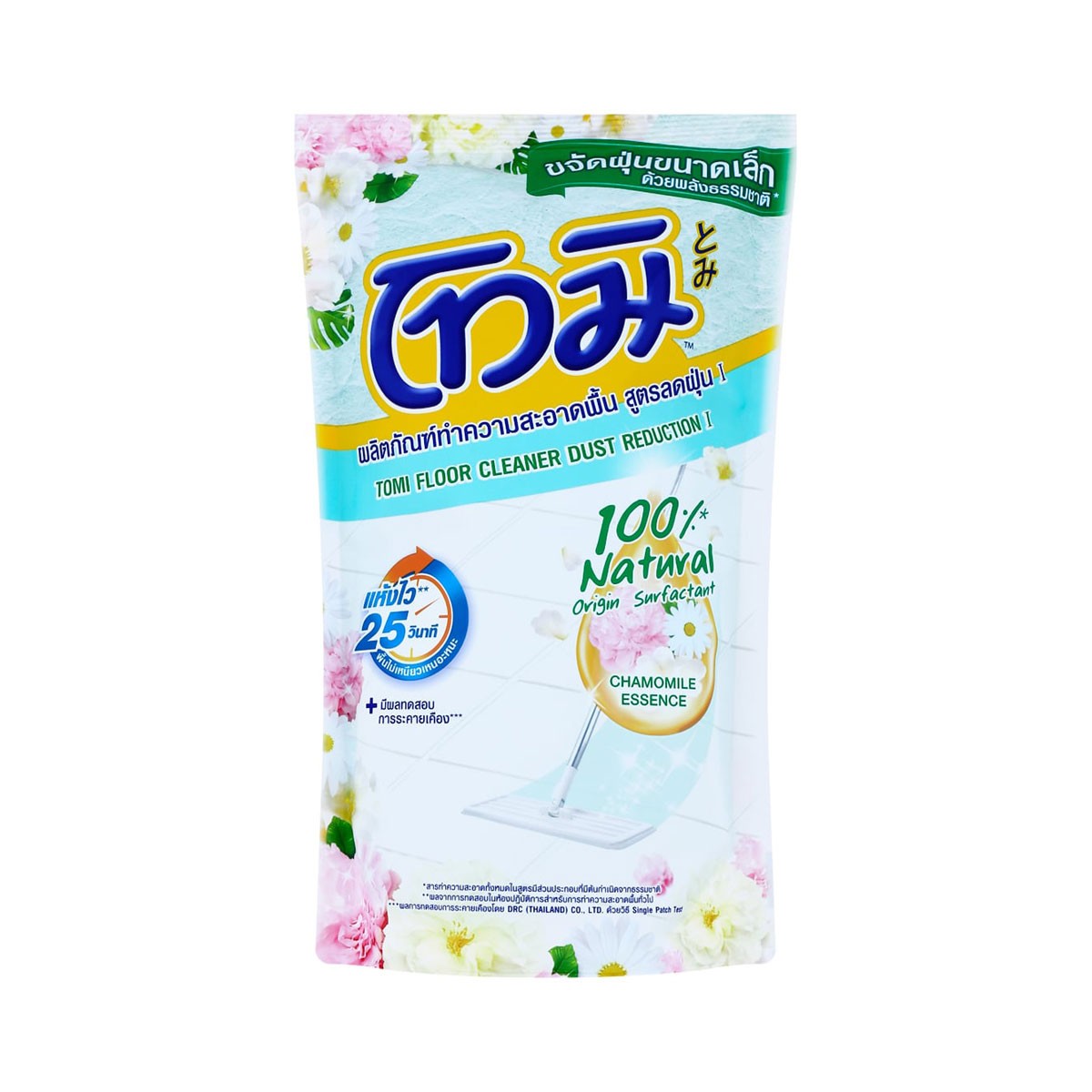 โทมิ น้ำยาถูพื้น สูตรลดฝุ่น สูตรคาโมมายล์ เอสเซ้นส์ 550 มล.