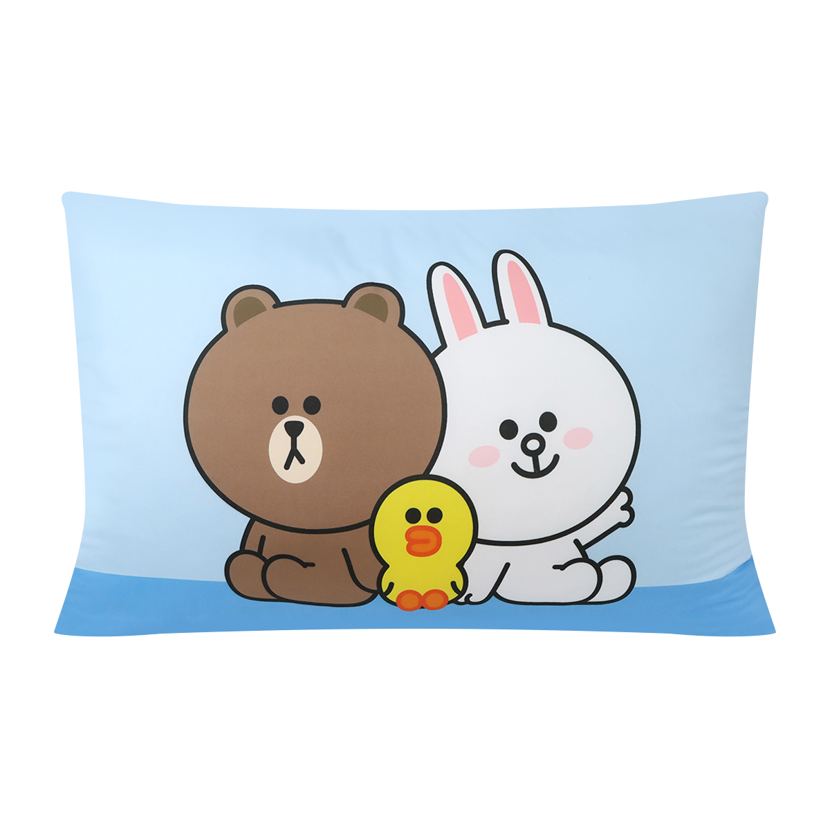 LINE FRIENDS Pillow Brown & Cony & Sally Pattern 19 x 29 in.