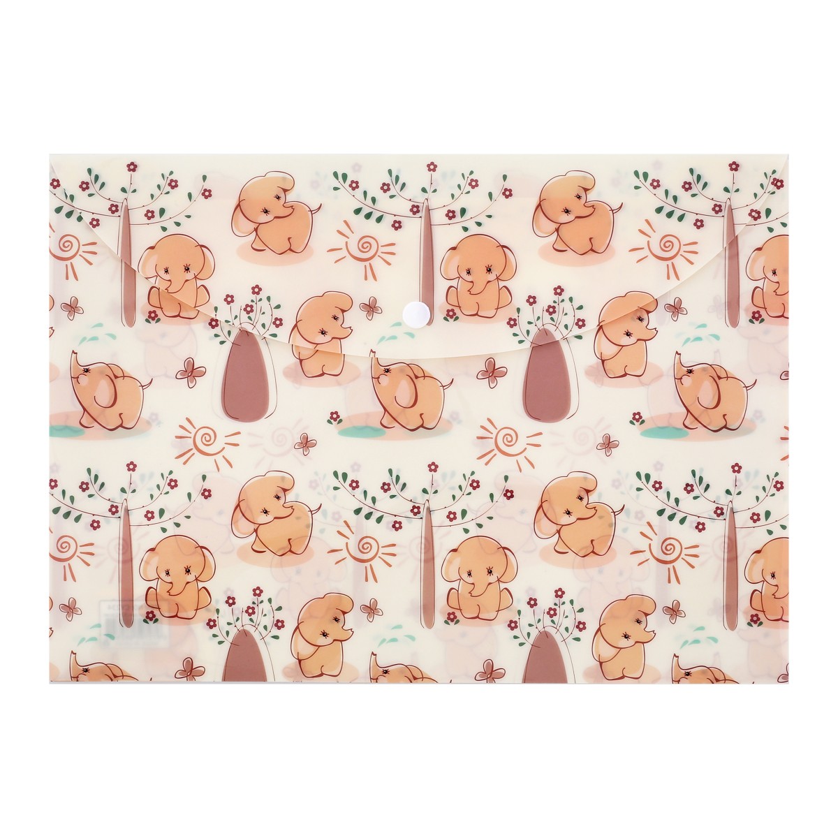 LITTLE SHELL Button Envelope File Assorted Patterns