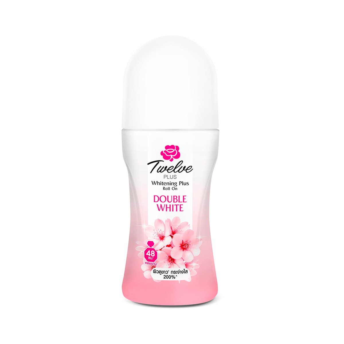 TWELVE PLUS Whitening Plus Roll-On Deodorant Double White Sakura 40 ml.