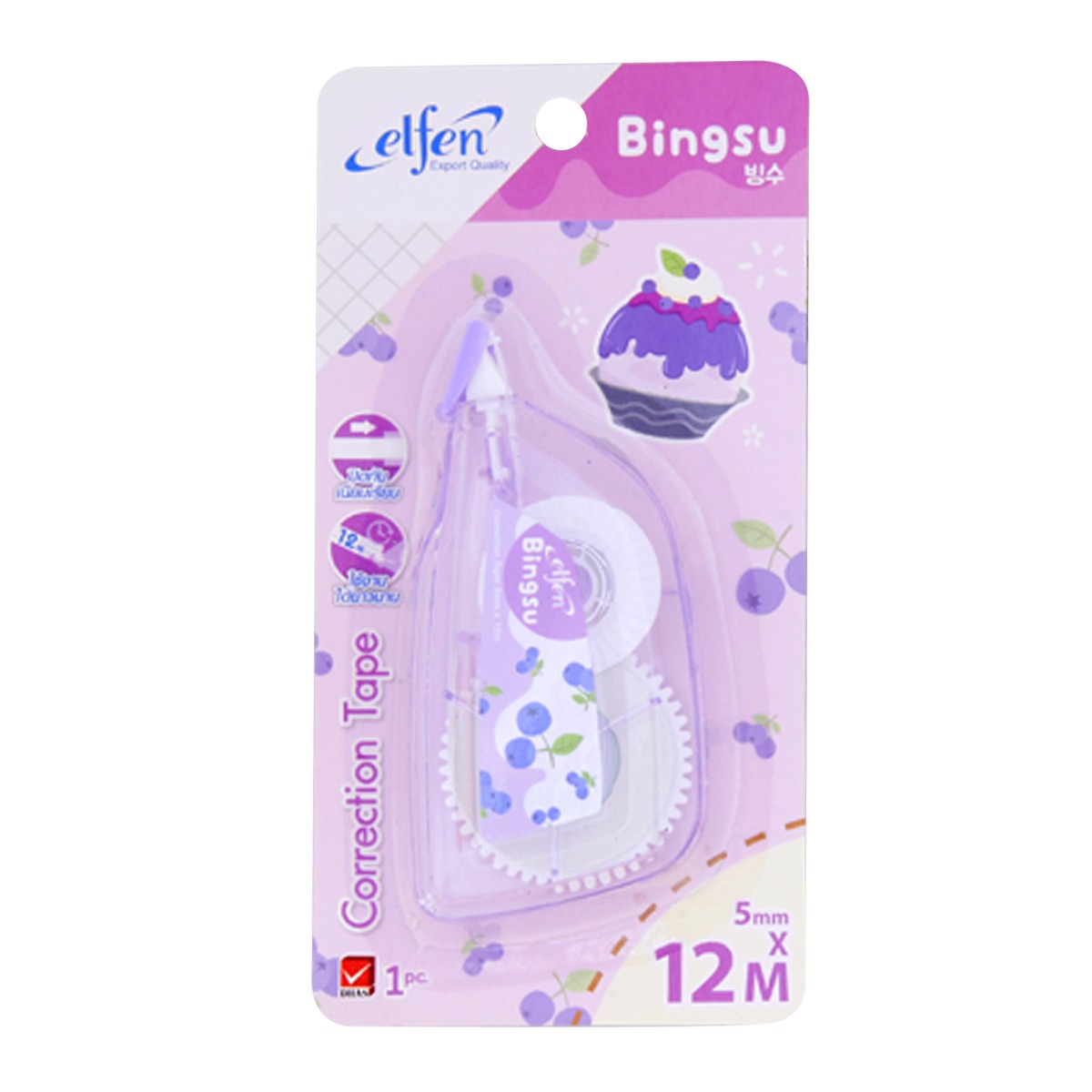 ELFEN Correction Tape Model Bingsu Size 5 mm. x 12 m.