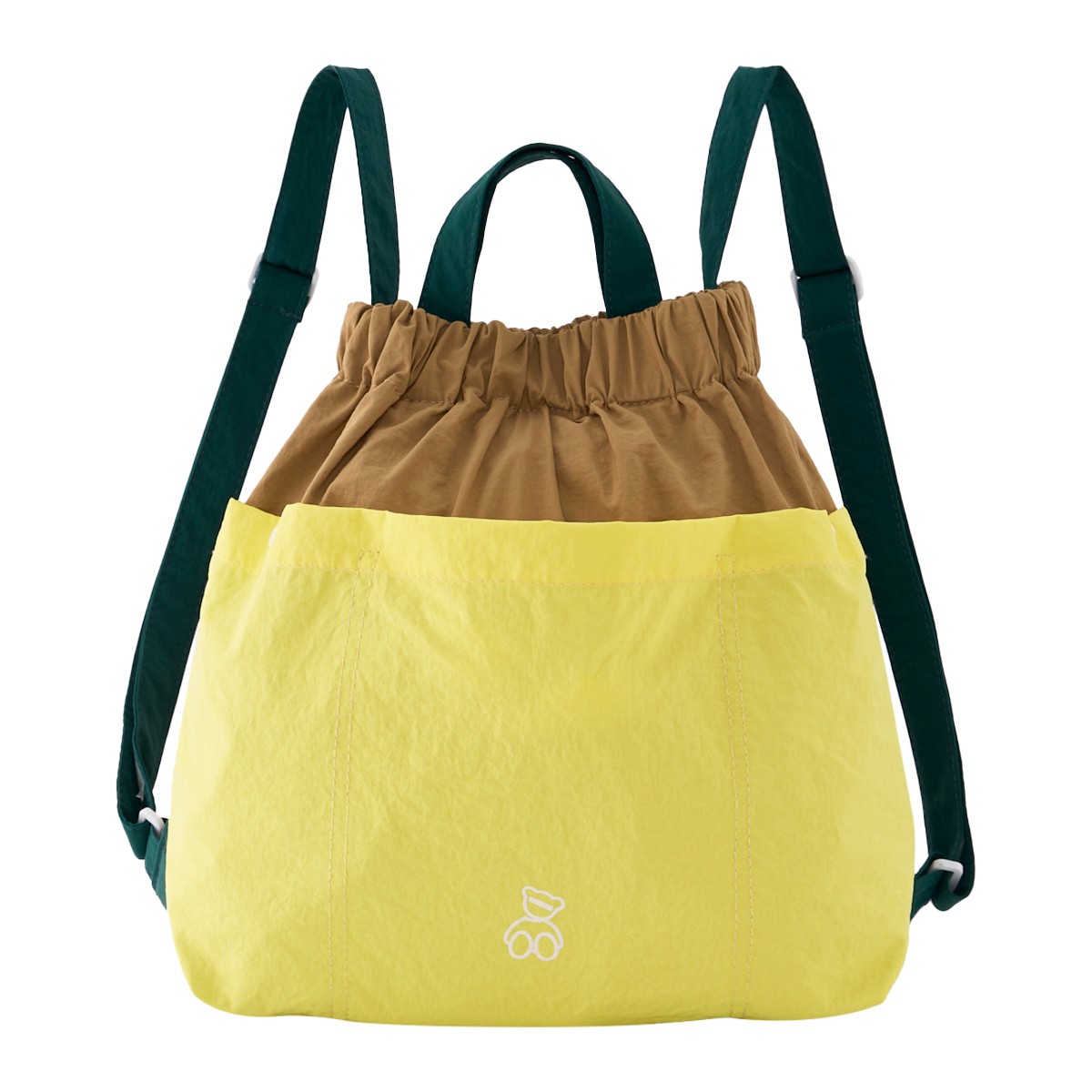 EMILY Backpack Model. FCSL2602SM011 Brown/Yellow Color