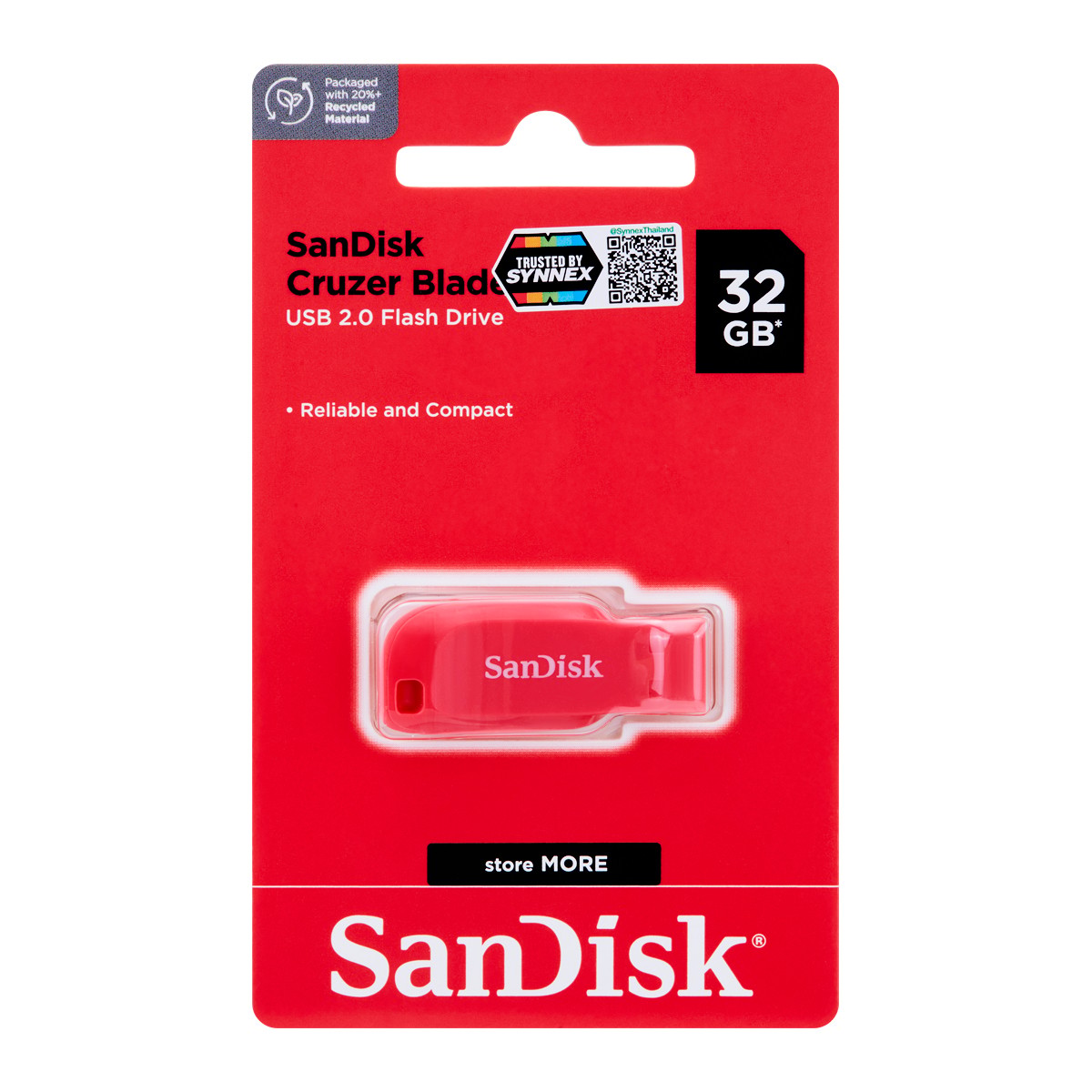 SANDISK USB2.0 Cruzer Blade Flash Drive Model SDCZ50-032G-B35 32GB