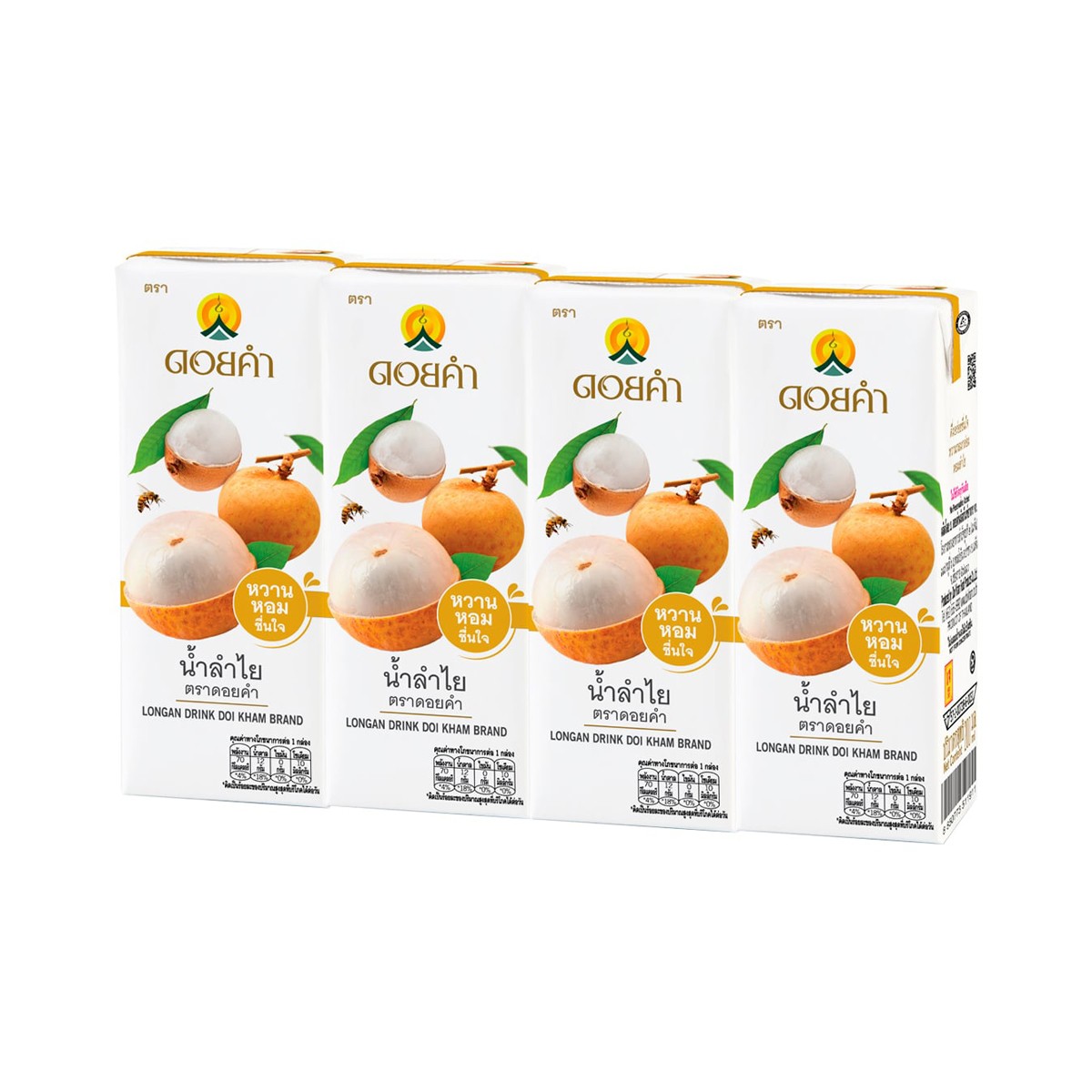 ดอยคำ น้ำลำไย 200 มล. x 4 ชิ้น