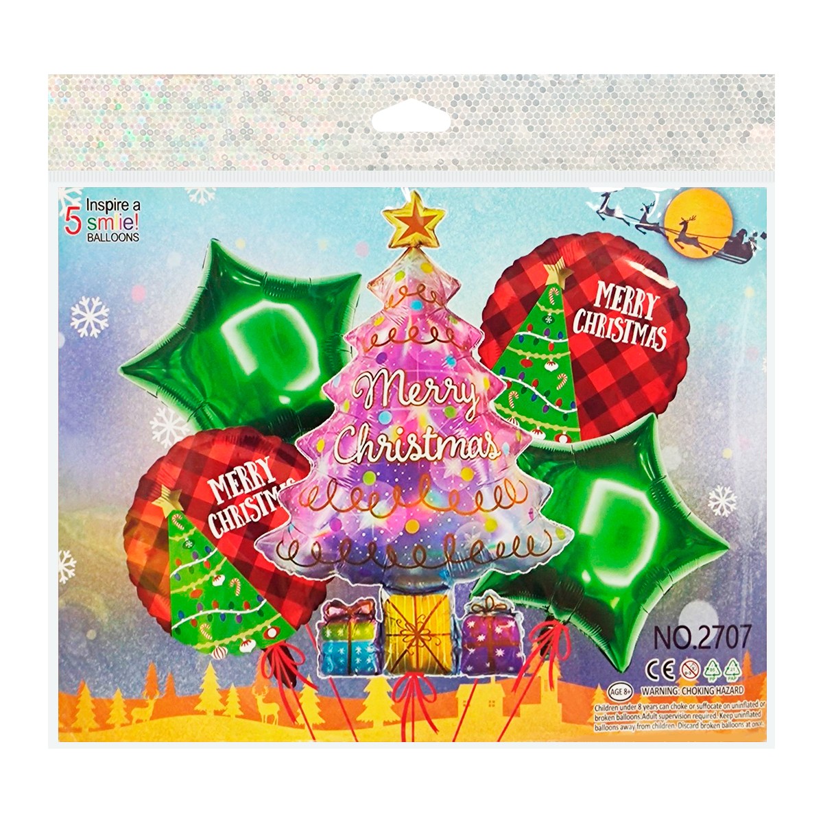 เอ็มทีอาร์ ชุดลูกโป่งฟอยล์ต้น Christmas