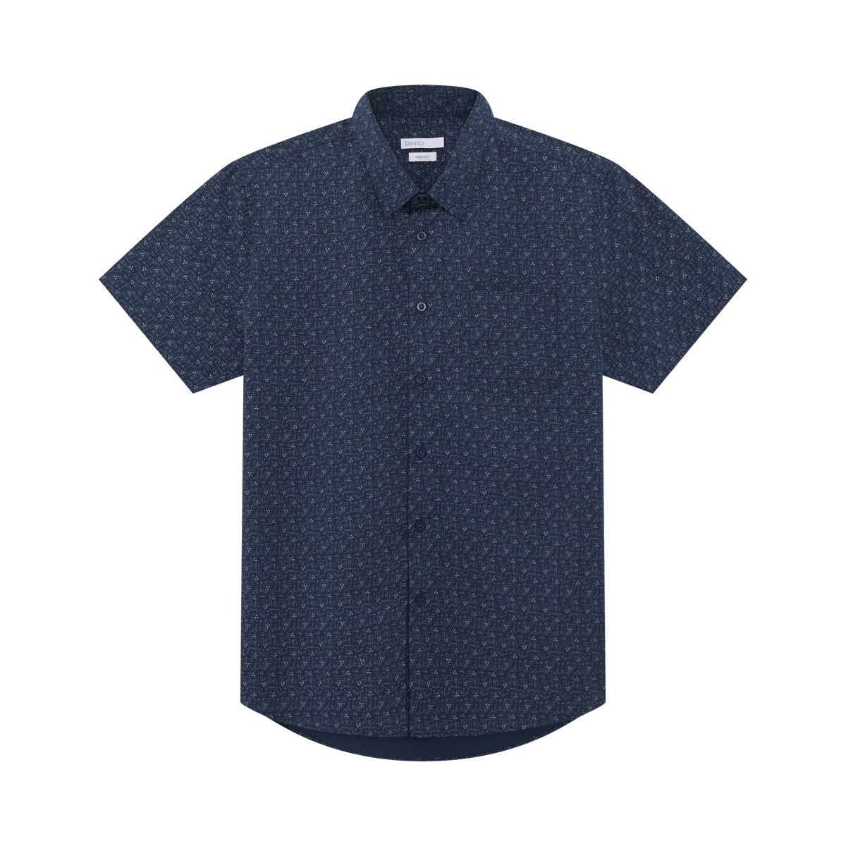 เบสิโค เสื้อเชิ้ตผู้ชาย สีน้ำเงิน