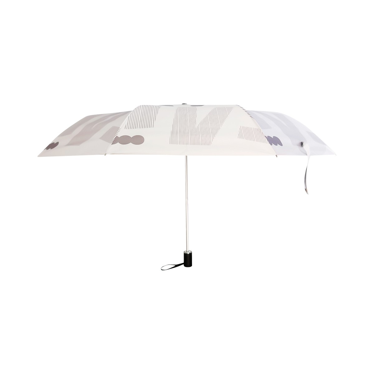 EMILY 3 Fold Umbrella 21" White