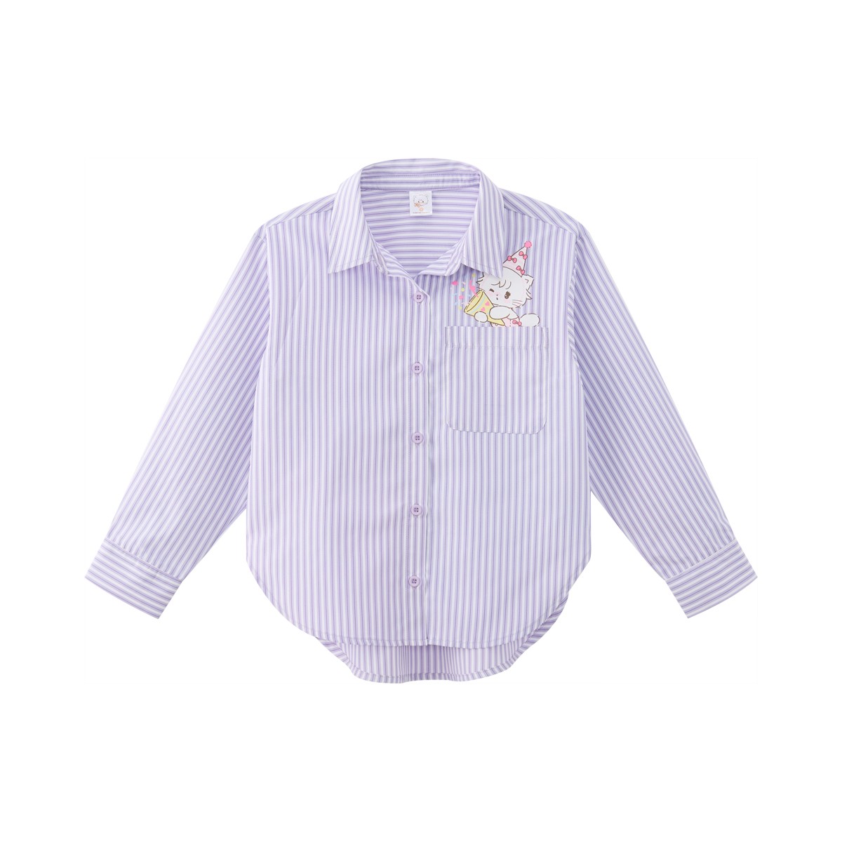 มิคโกะ เสื้อเชิ้ตคอปกเด็กหญิง สีม่วง ไซส์ 4