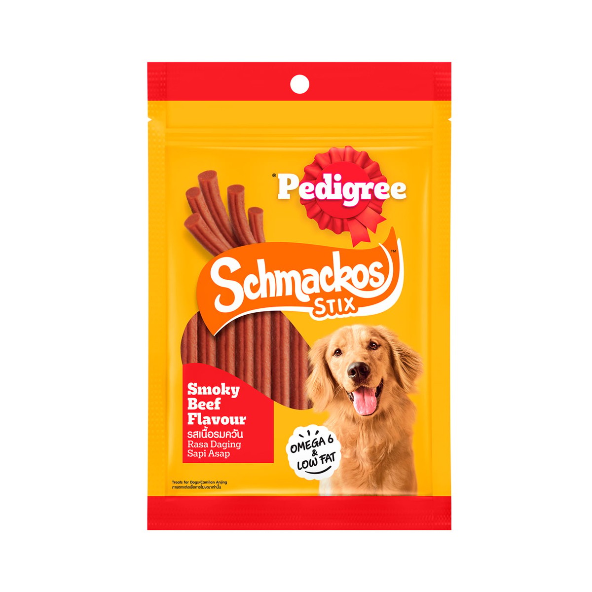 PEDIGREE Schmackos Stix Dog Treat Smoked Beef Flavor 70 g.