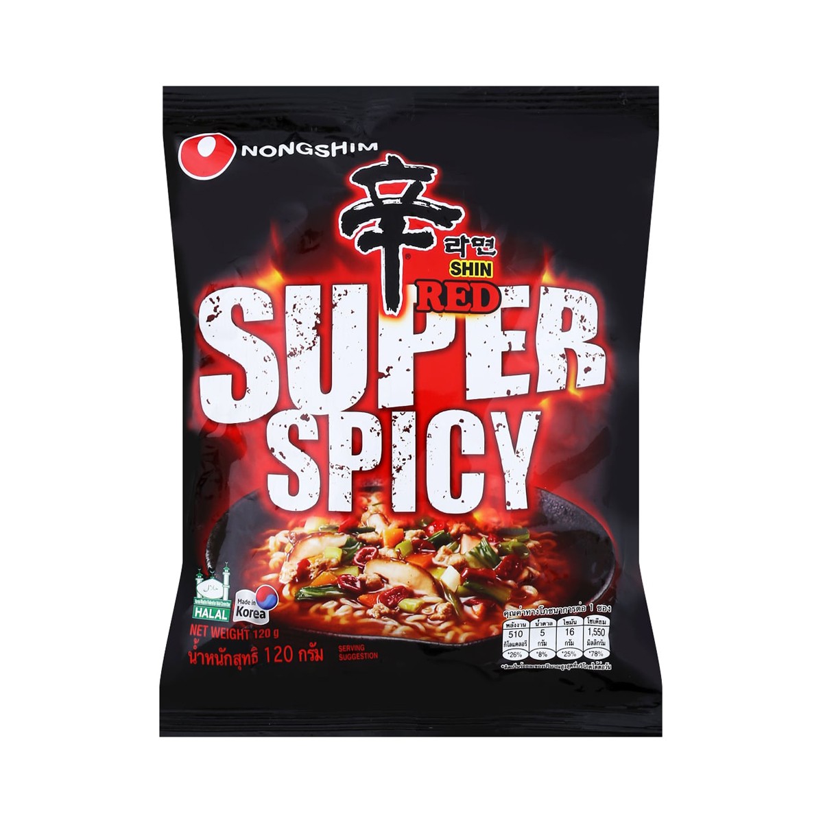 NONGSHIM Shin Red Super Spicy 120 g.