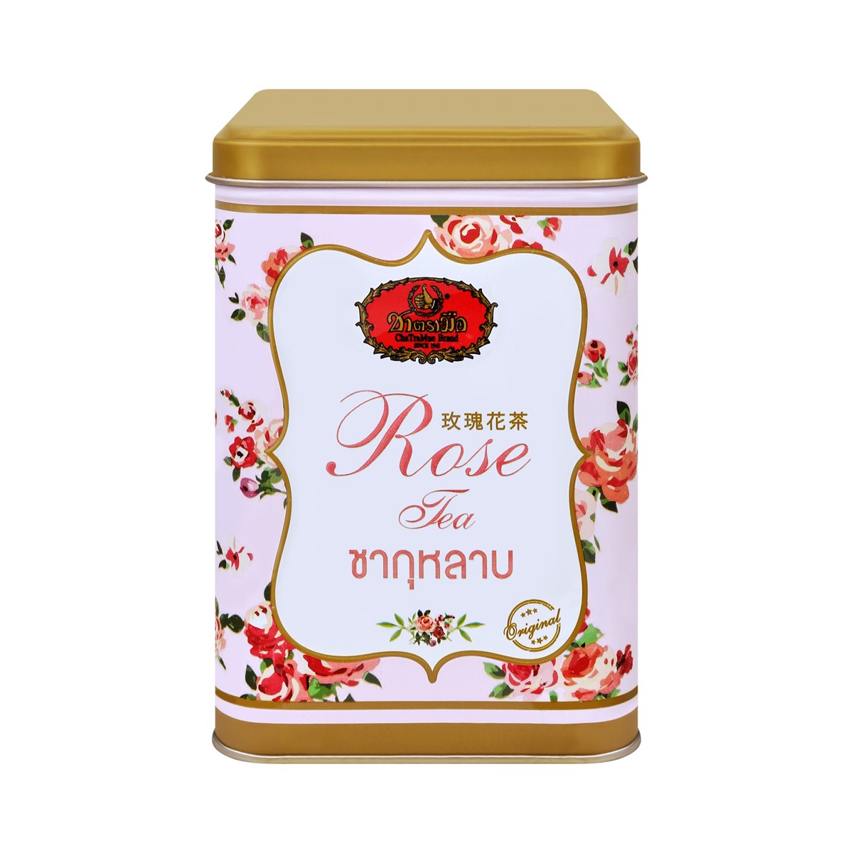 ชาตรามือ ชาอู่หลง ผสมกลีบดอกกุหลาบ 50 ก. บรรจุ 5 ก. x 10 ซอง