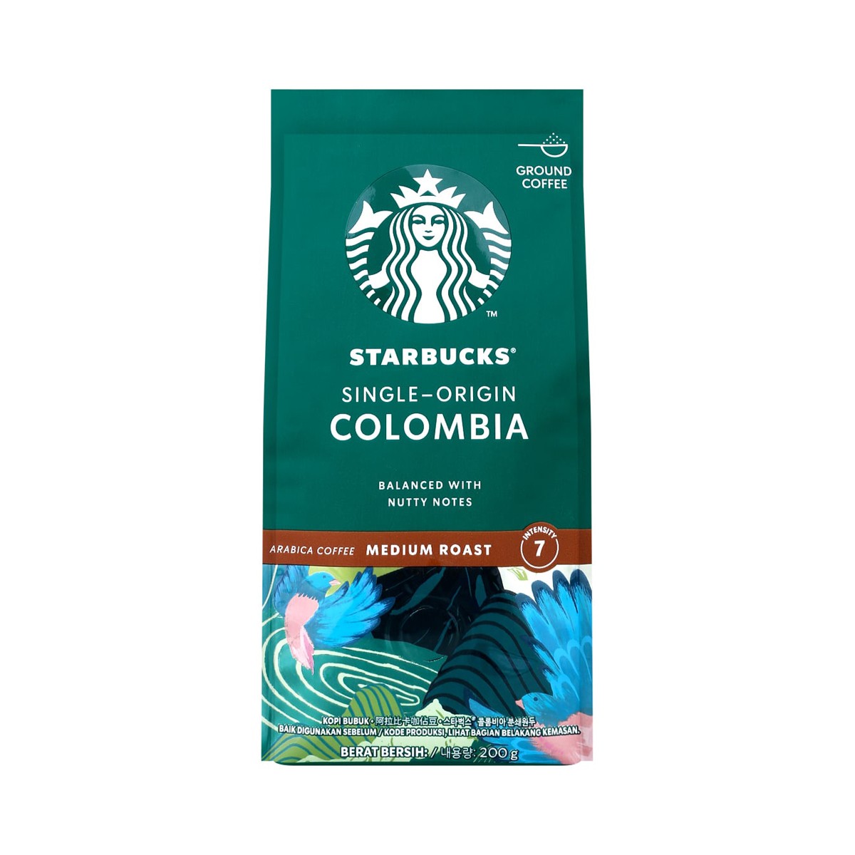 สตาร์บัคส์ ซิงเกิล ออริจิน โคลัมเบีย มีเดียม โรสต์ (กาแฟแท้คั่วบด) 200 ก.