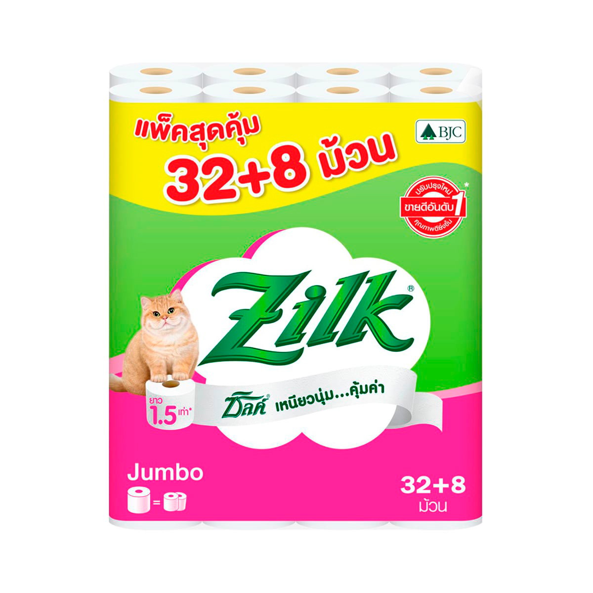 ซิลค์ จัมโบ้ กระดาษทิชชู่ x 32+8 ชิ้น