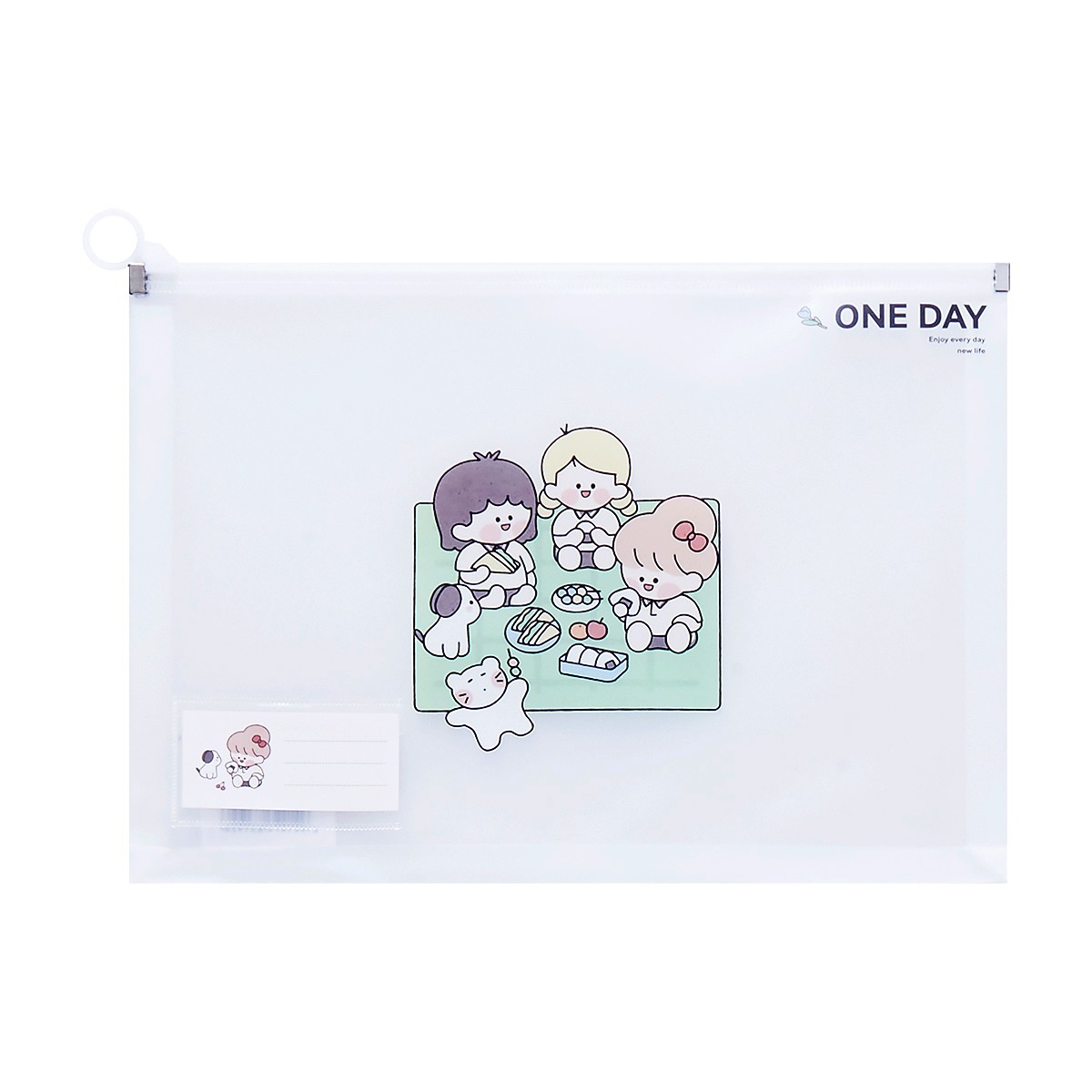 LITTLE SHELL Zipper Pouch A4 Model TSQ34