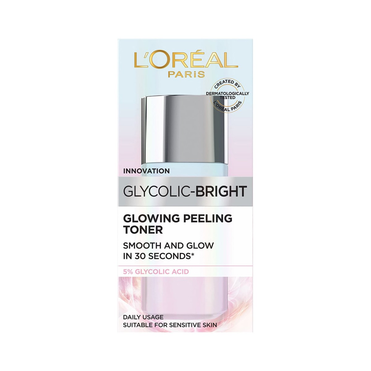 L'OREAL PARIS Glycolic-Bright Glowing Peeling Toner 65 ml.