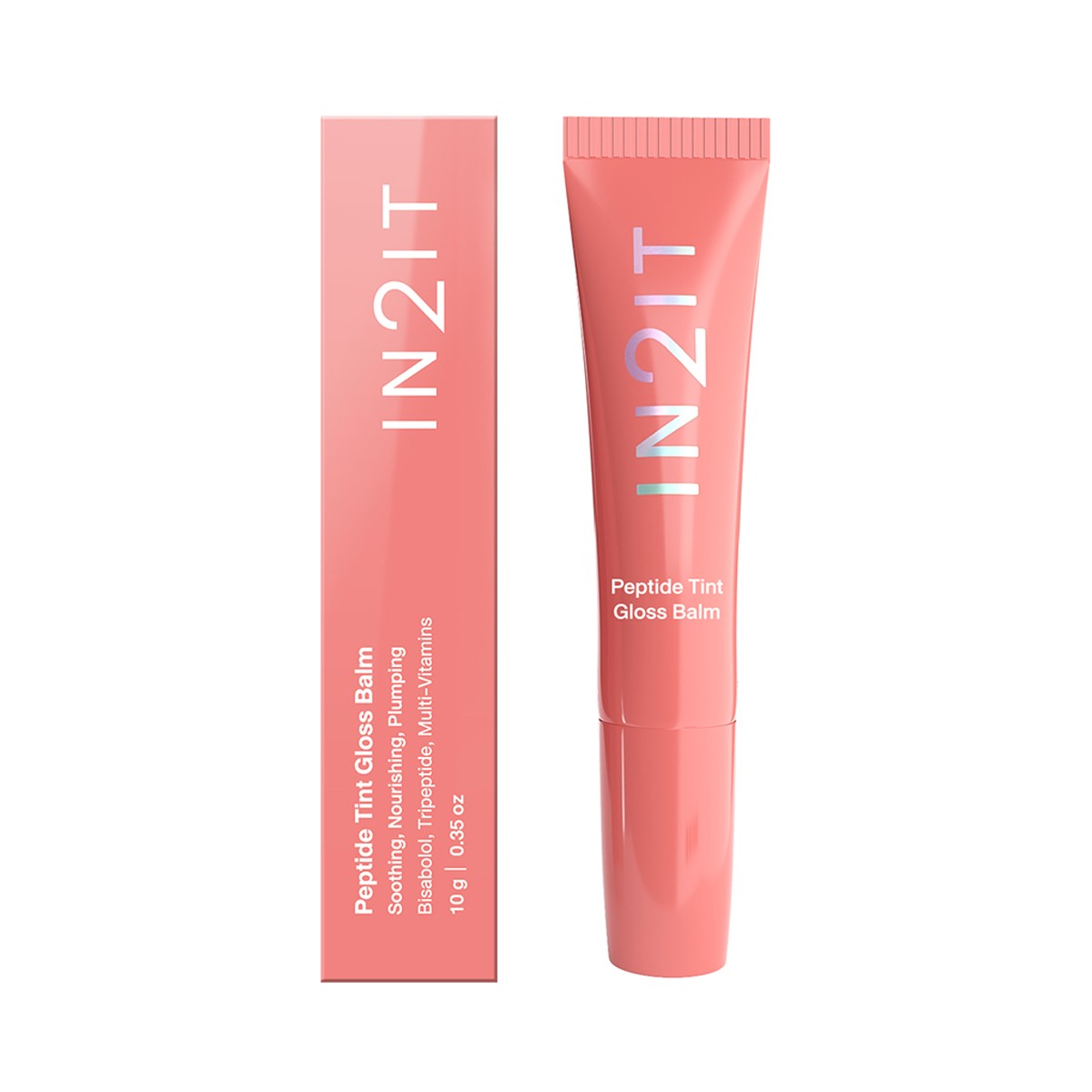 อินทูอิท เปปไทด์ ทินต์ กลอส บาล์ม 10 ก. สี PGB02 Peach Bonbon