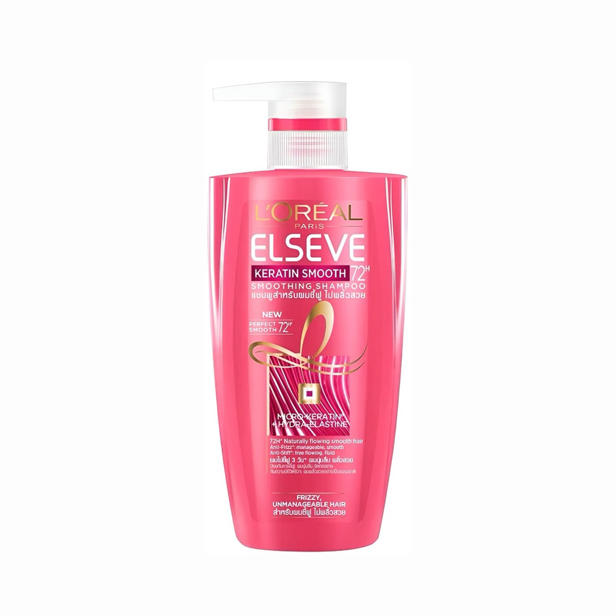 L'OREAL PARIS Elseve Keratin Smooth Smoothing Shampoo 410 ml.
