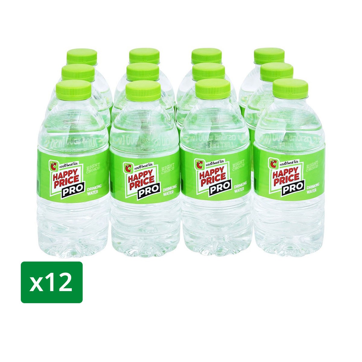 BIG C HAPPY PRICE PRO Drinking Water 350 ml. Pack 12 pcs.