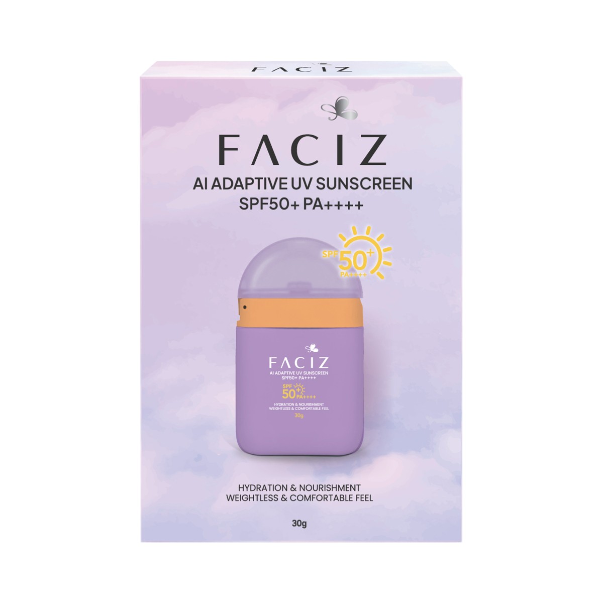 FACIZ AI Adaptive UV Sunscreen SPF50+ PA++++ 30 ml.