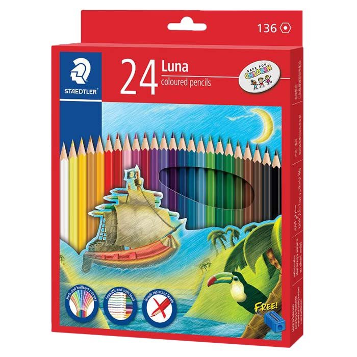 STAEDTLER Luna Long Colored Pencils 24 Colors