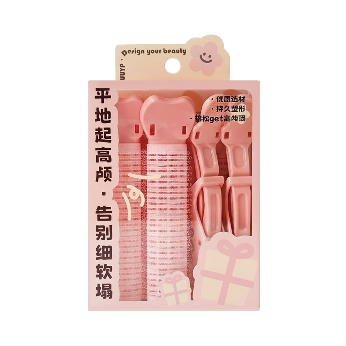 ยูยูวายพี โรลพร้อมกิ๊บ รุ่น U-M067-P สีชมพู