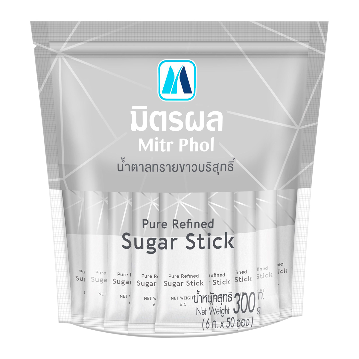 MITRPHOL Stick Sugar 6 g. 50 Sachets
