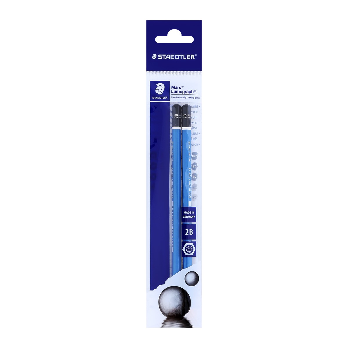 STAEDTLER 2B Pencil Lumograph 2 pcs.