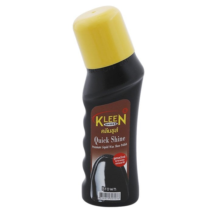 KLEEN SHOES Quick Shine Shoe Polish Brown 75 ml.