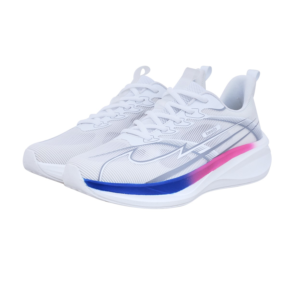 BESICO Men's Sport Running 04 Shoes Model. BCFRN04WE Grey Color