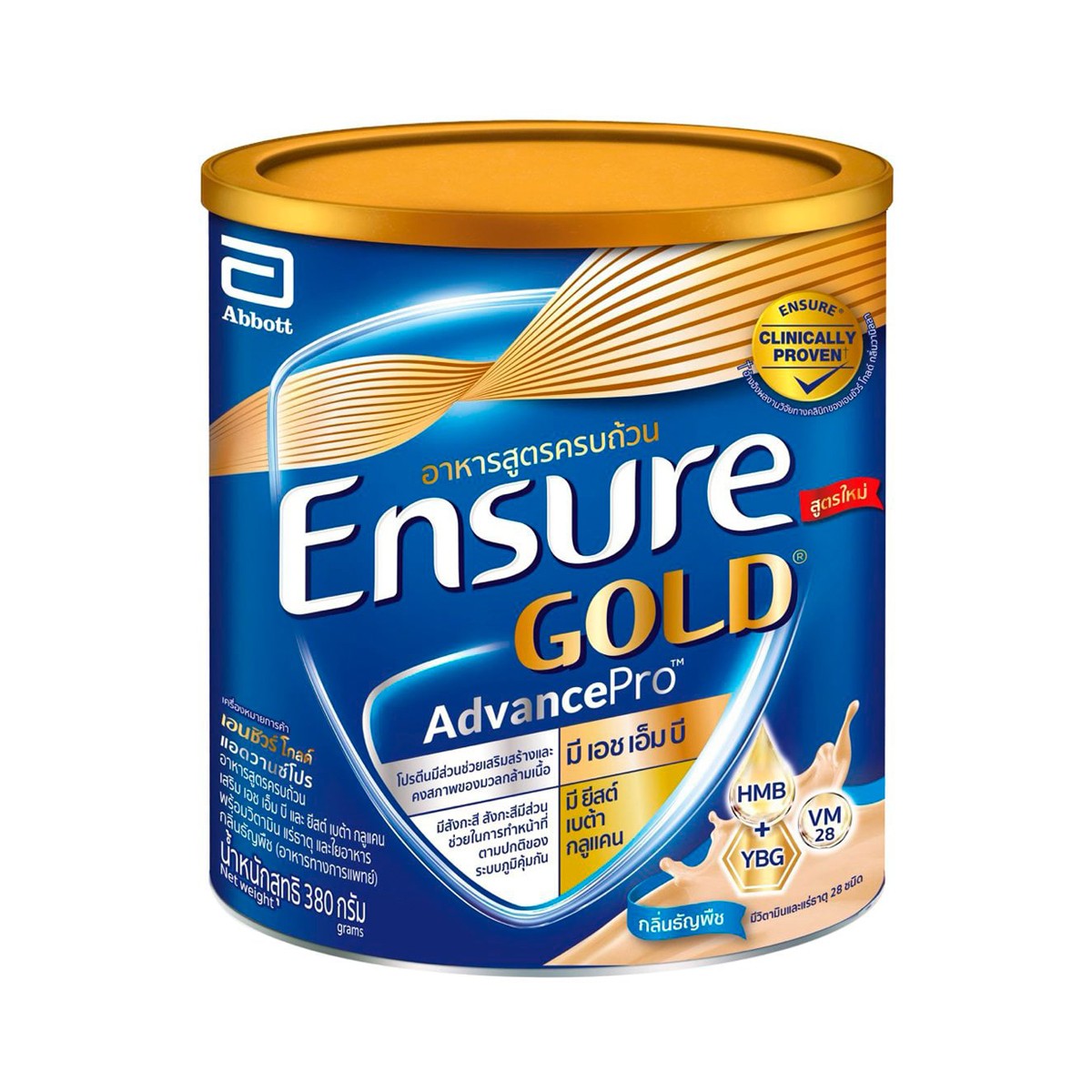 ENSURE Gold Complete & Balanced Nutrition with HMB Wheat Flavor 380 g.