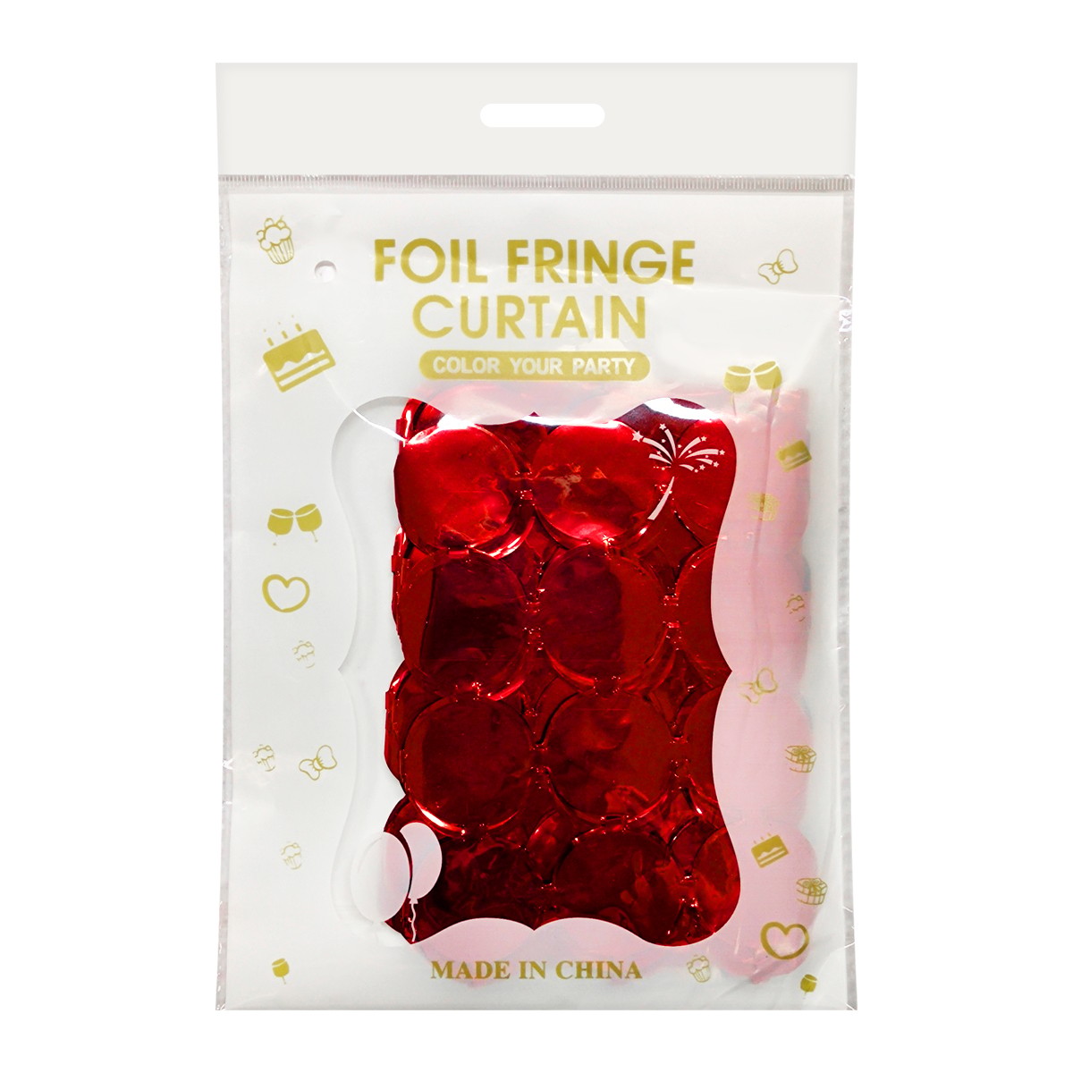 MTR GROUP Foil Fringe Curtain Assorted Color