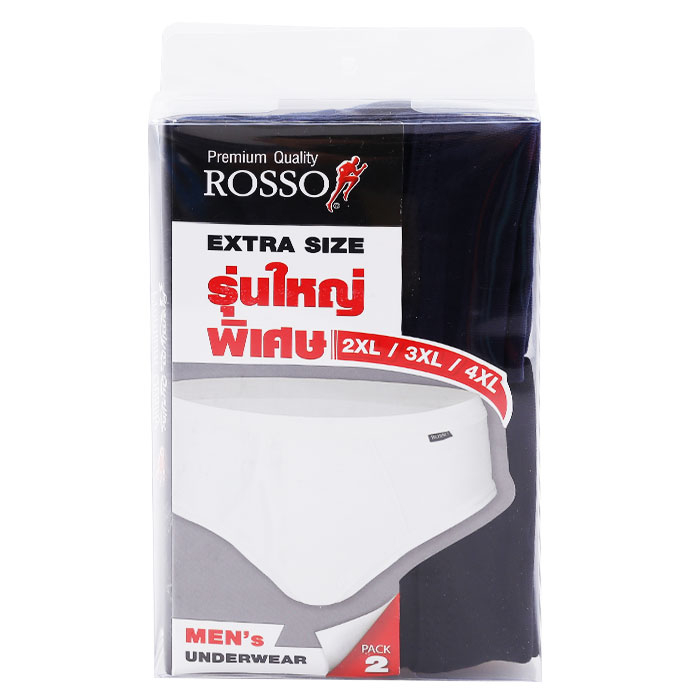 รอซโซ่ กางเกงชั้นในชาย ทรง Briefs ขอบหุ้มยาง รุ่น BJ7925 แพ็ค 2