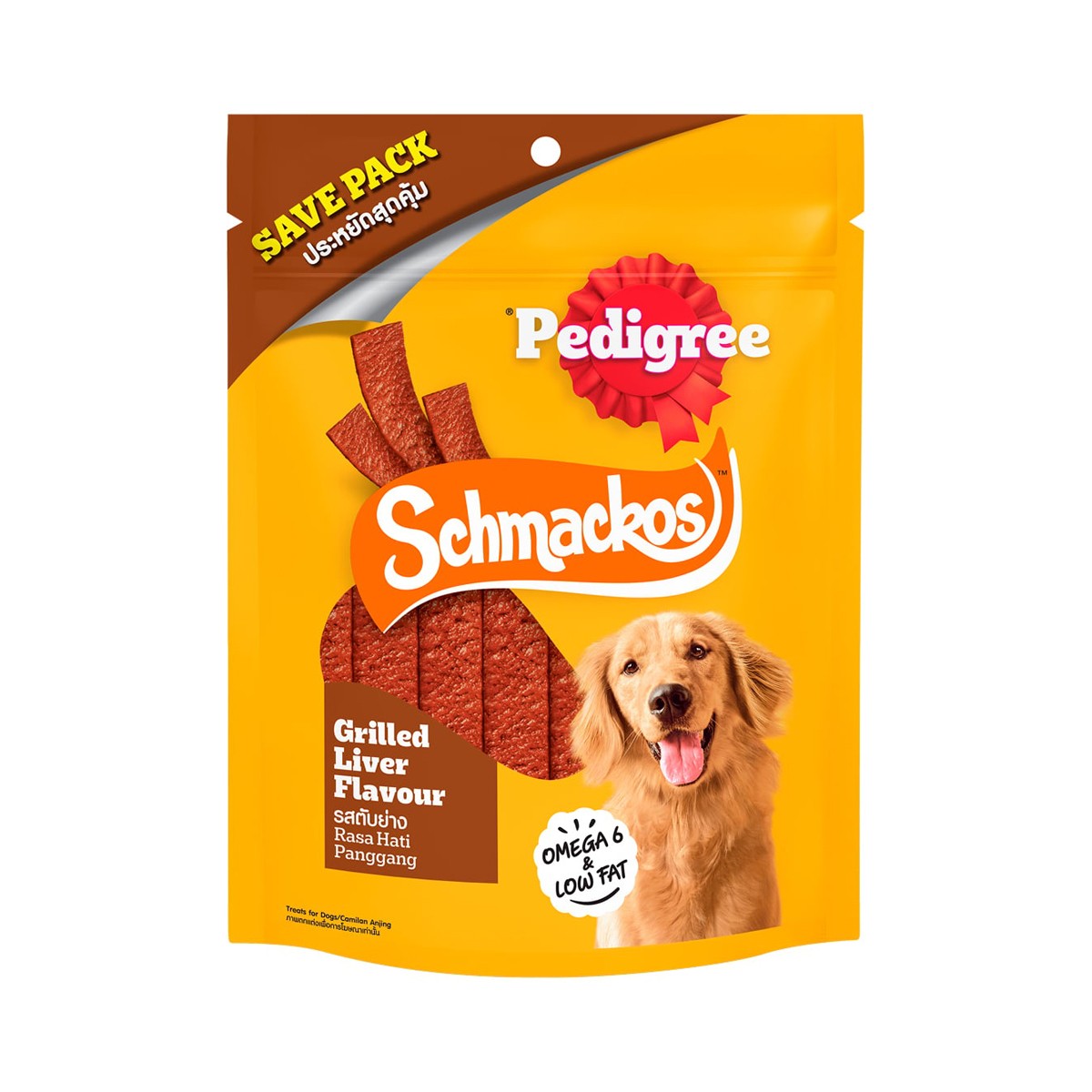 PEDIGREE Schmackos Dog Treat Grilled Liver Flavor 300 g.