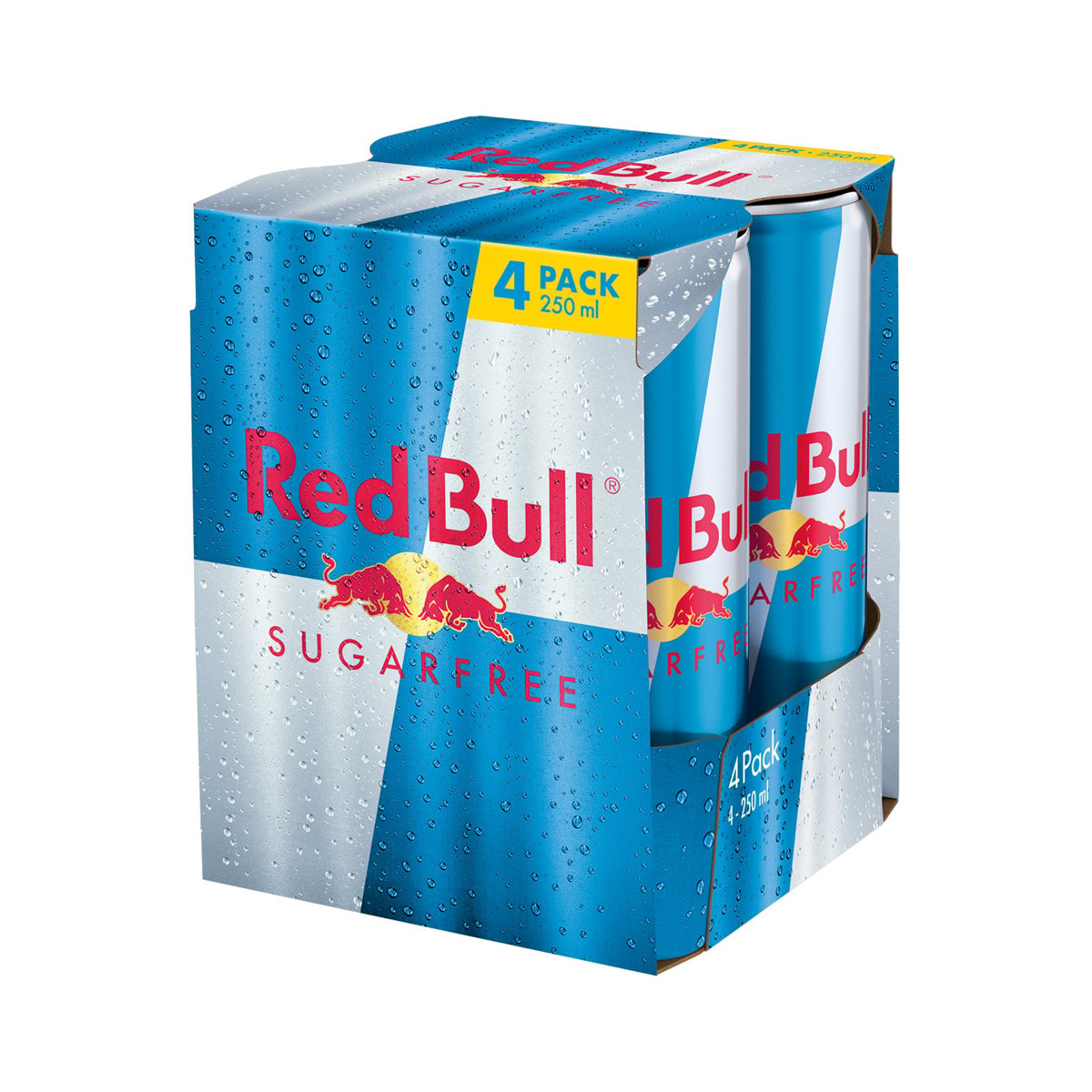 REDBULL Sugar Free 250 ml. Pack 4