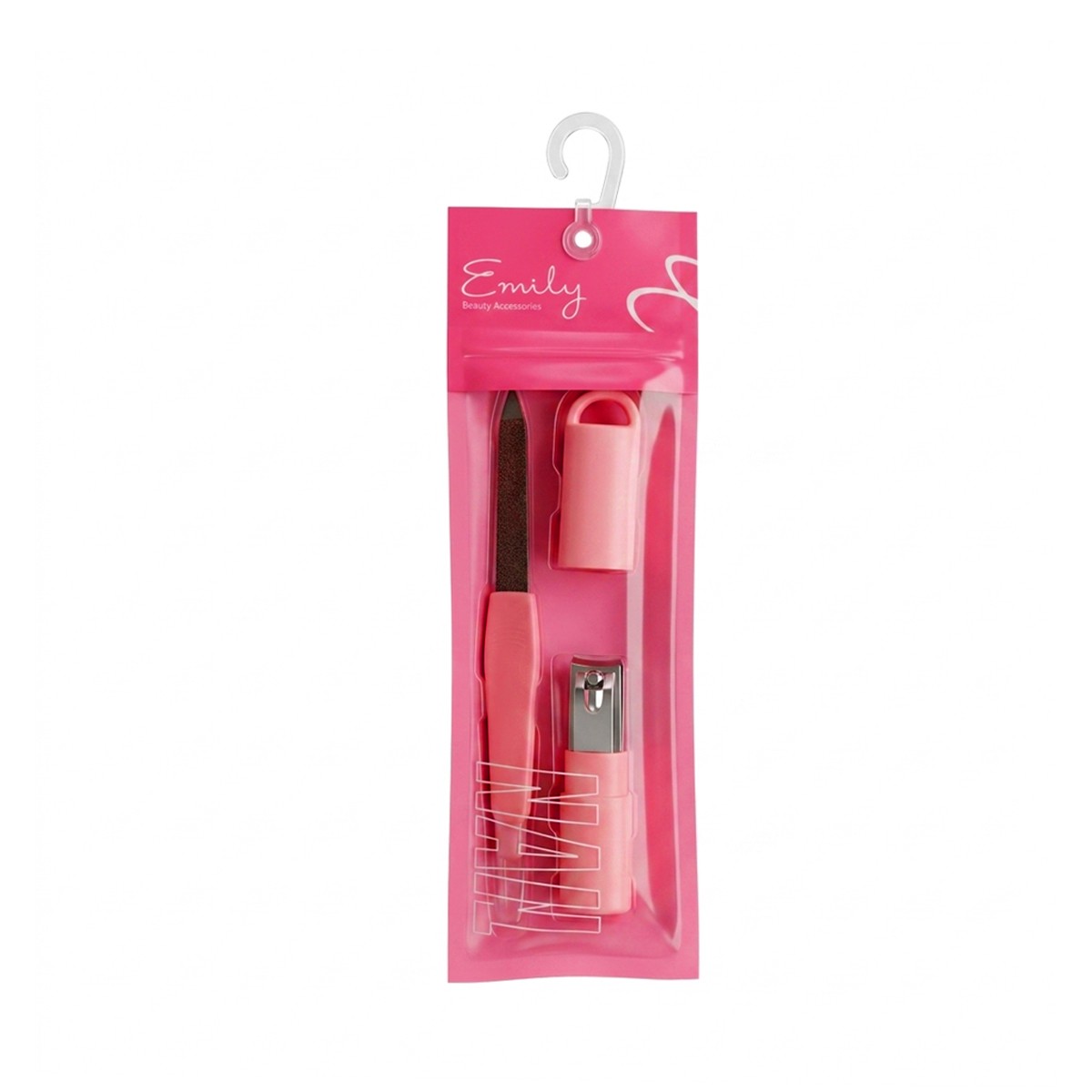 EMILY Nail Clipper with Nail File Pink