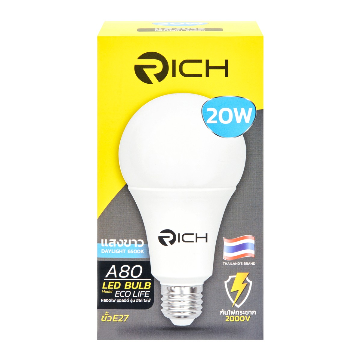 RICH LED Bulb Model Eco Life 20W Daylight 6500K