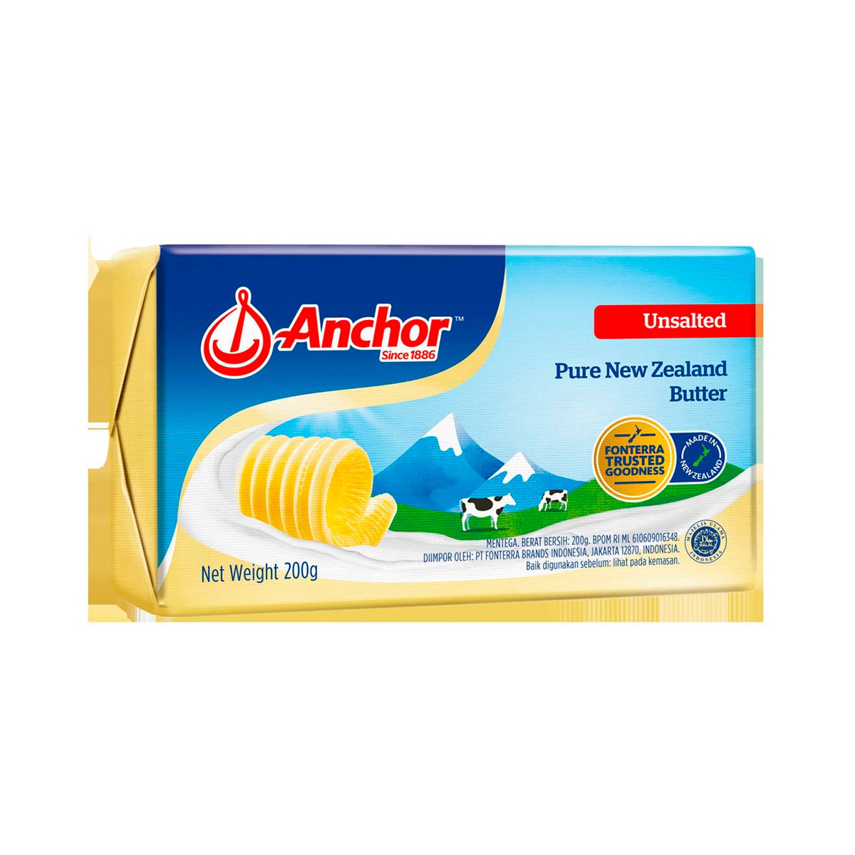 ANCHOR Unsalted Butter 200 g.