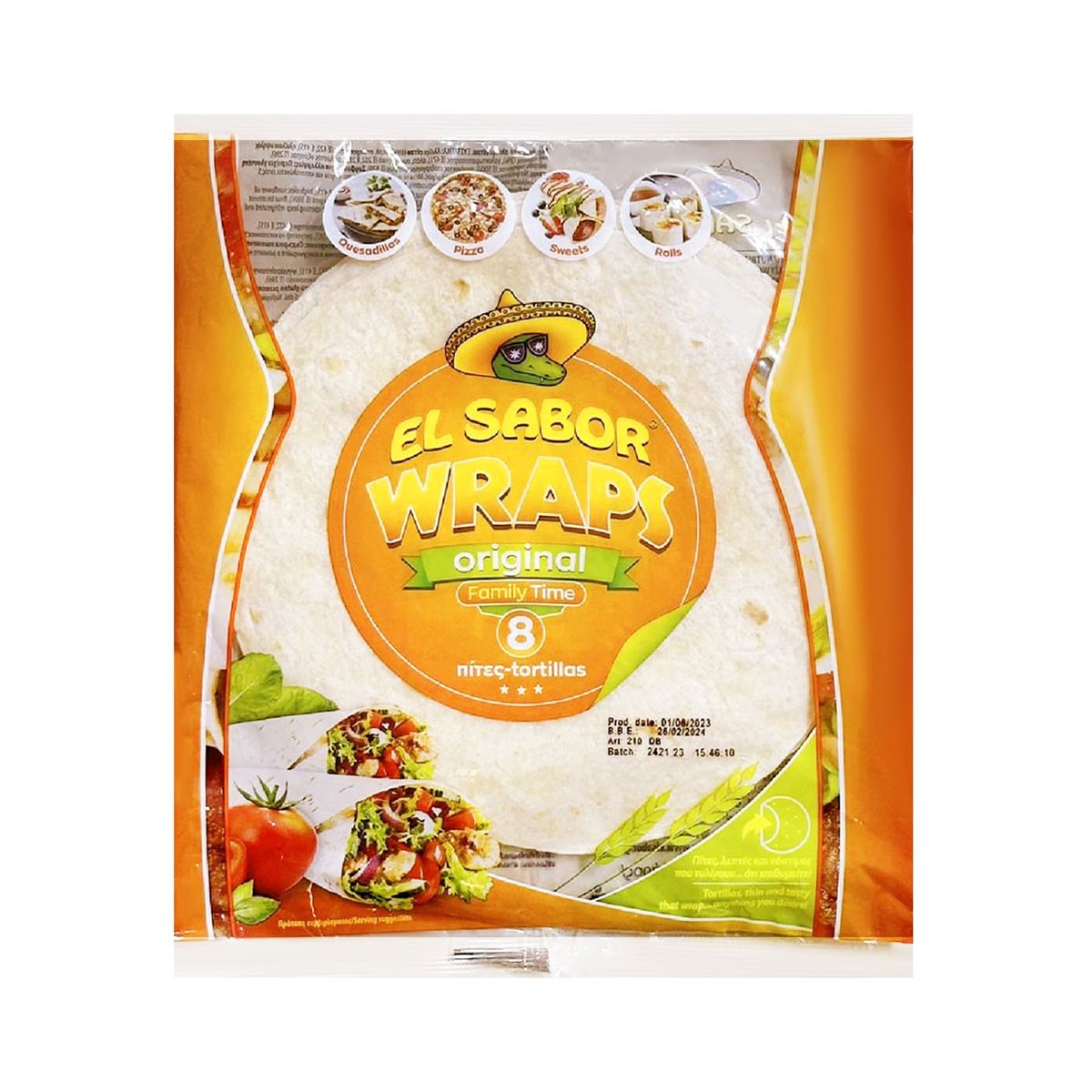 EL SABOR Tortillas Wraps Original 320 g.
