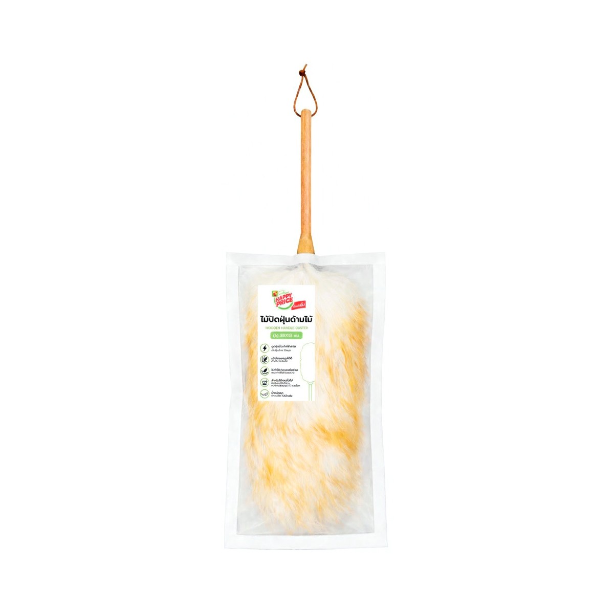 BIG C HAPPY PRICE Wooden Handle Duster (S) 38 x 13 cm.