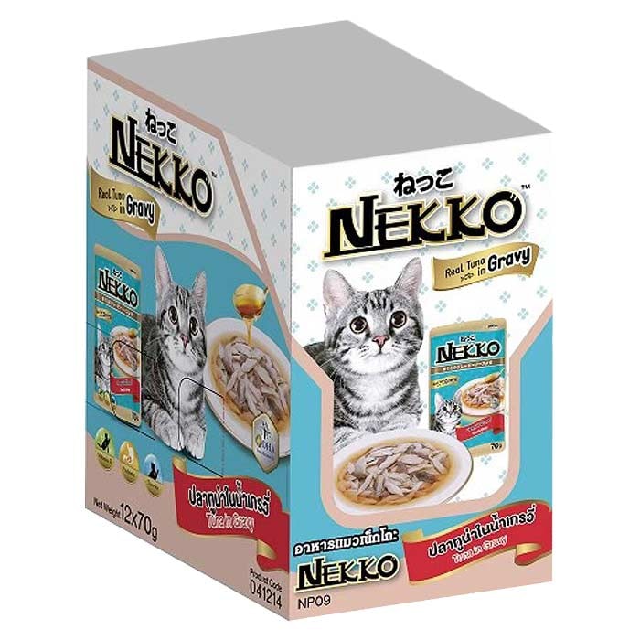 NEKKO Wet Cat Food Tuna in Gravy 70 g. x 12 ea