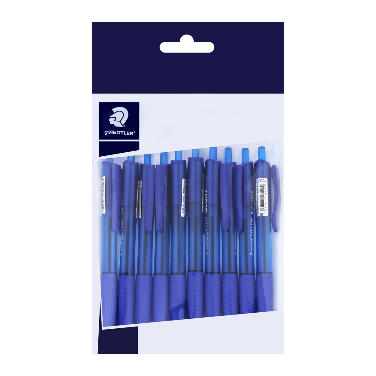 STAEDTLER Luna Ballpoint Pen 0.7 mm. Blue Ink Pack 10