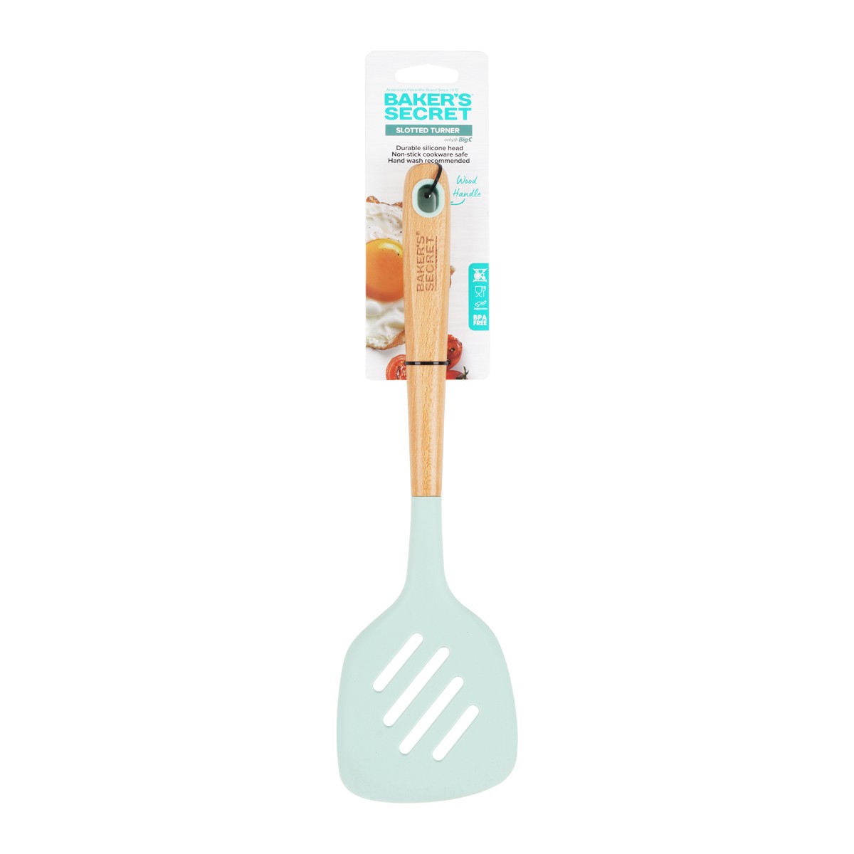 BAKER'S SECRET Turner+Wood Handle 35 cm. Color Green