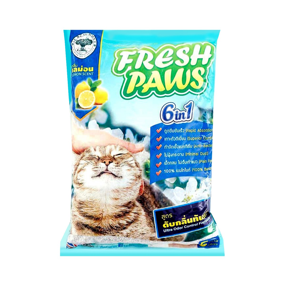 FRESH PAWS Cat Litter Lemon Scent 5 L.