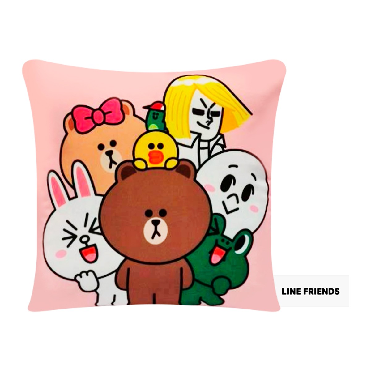 LINE FRIENDS Blanket Pillow Pink Color