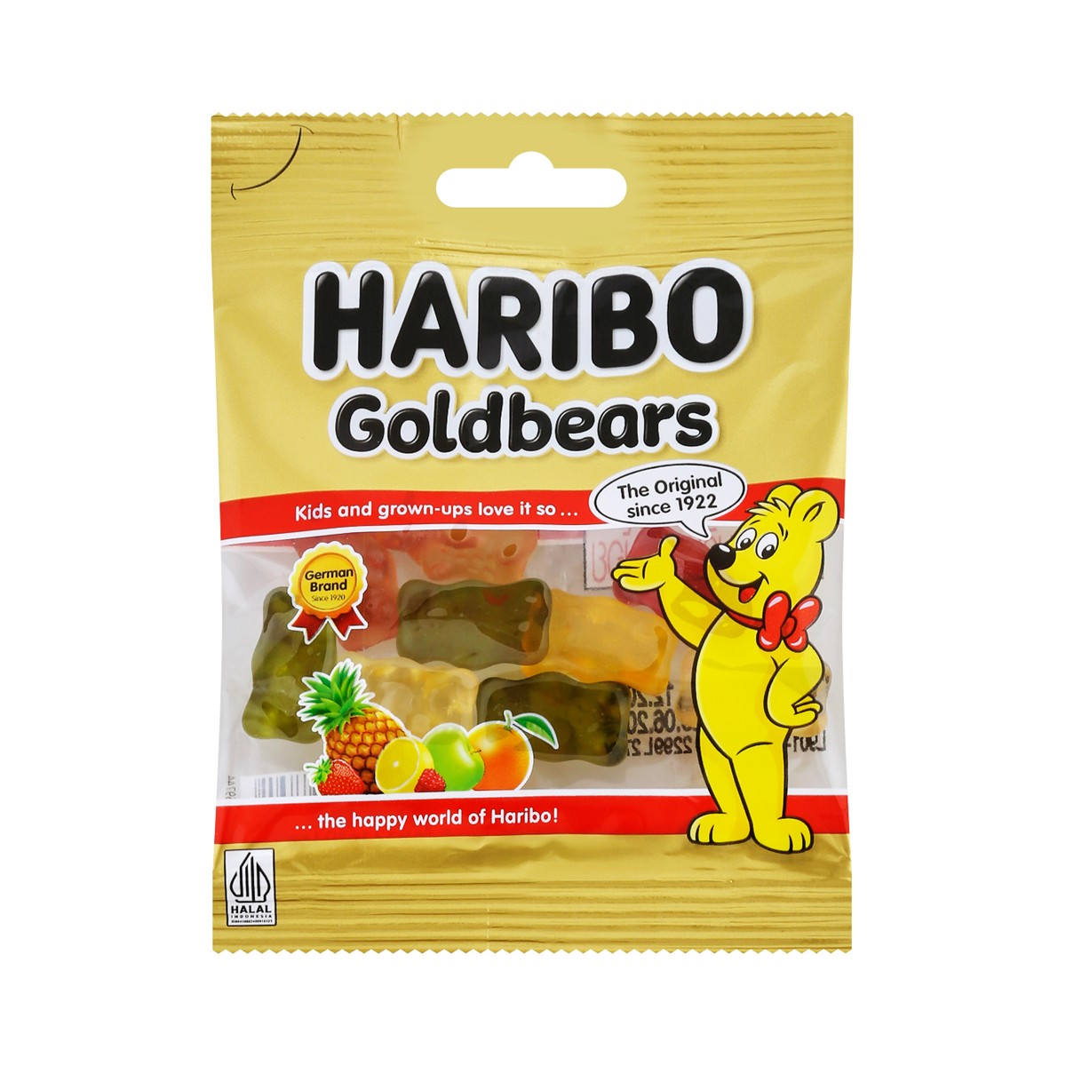 HARIBO Goldbears Mixed-Fruit Gummy Candy 20 g.