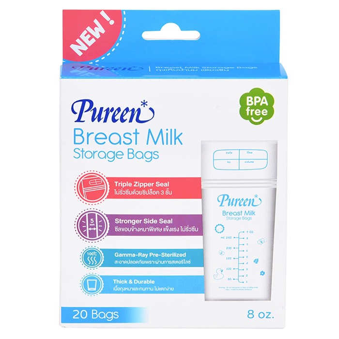 PUREEN BREAST MILK STORAGE BAG PACK 20