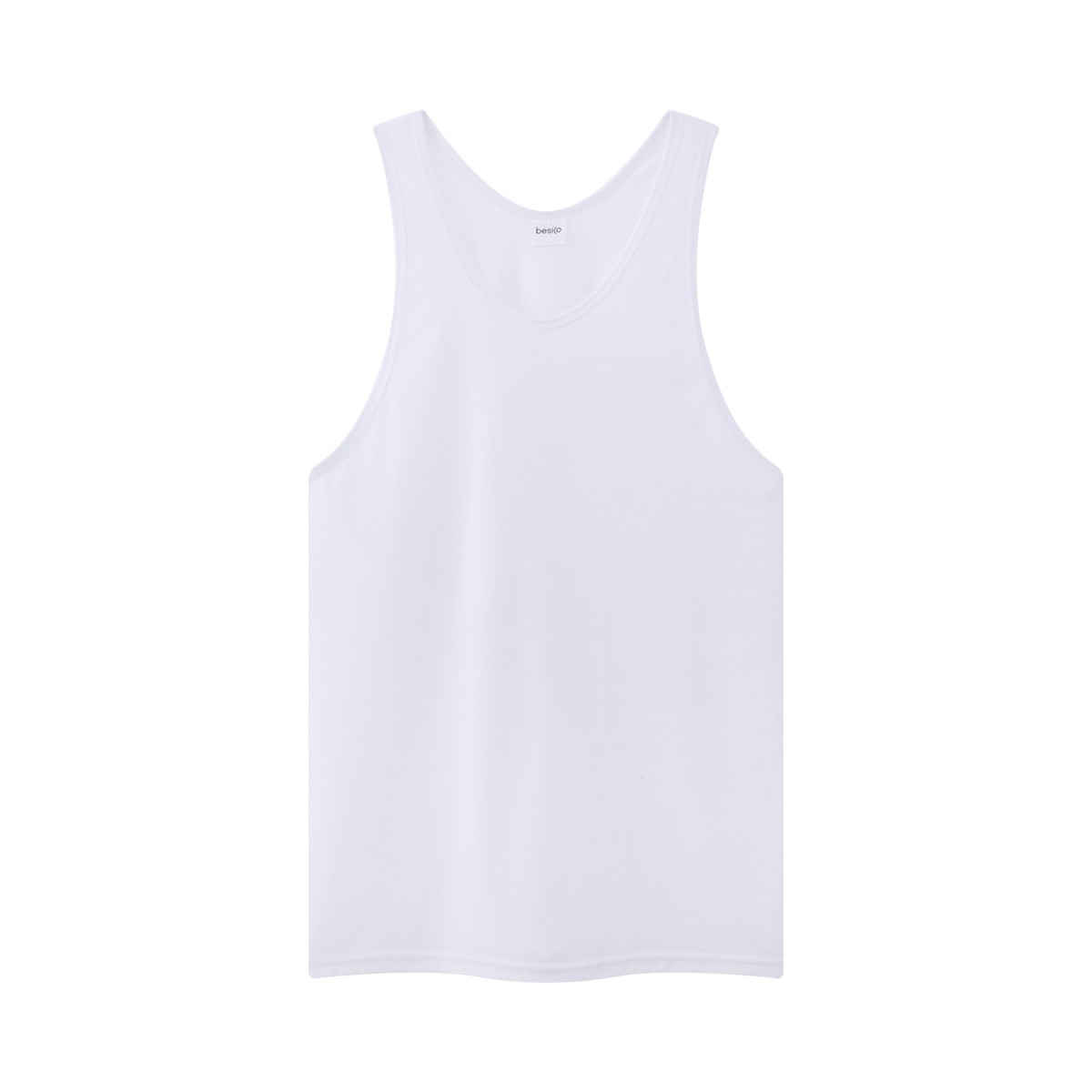 เบสิโค เสื้อกล้ามผู้ชาย สีขาว