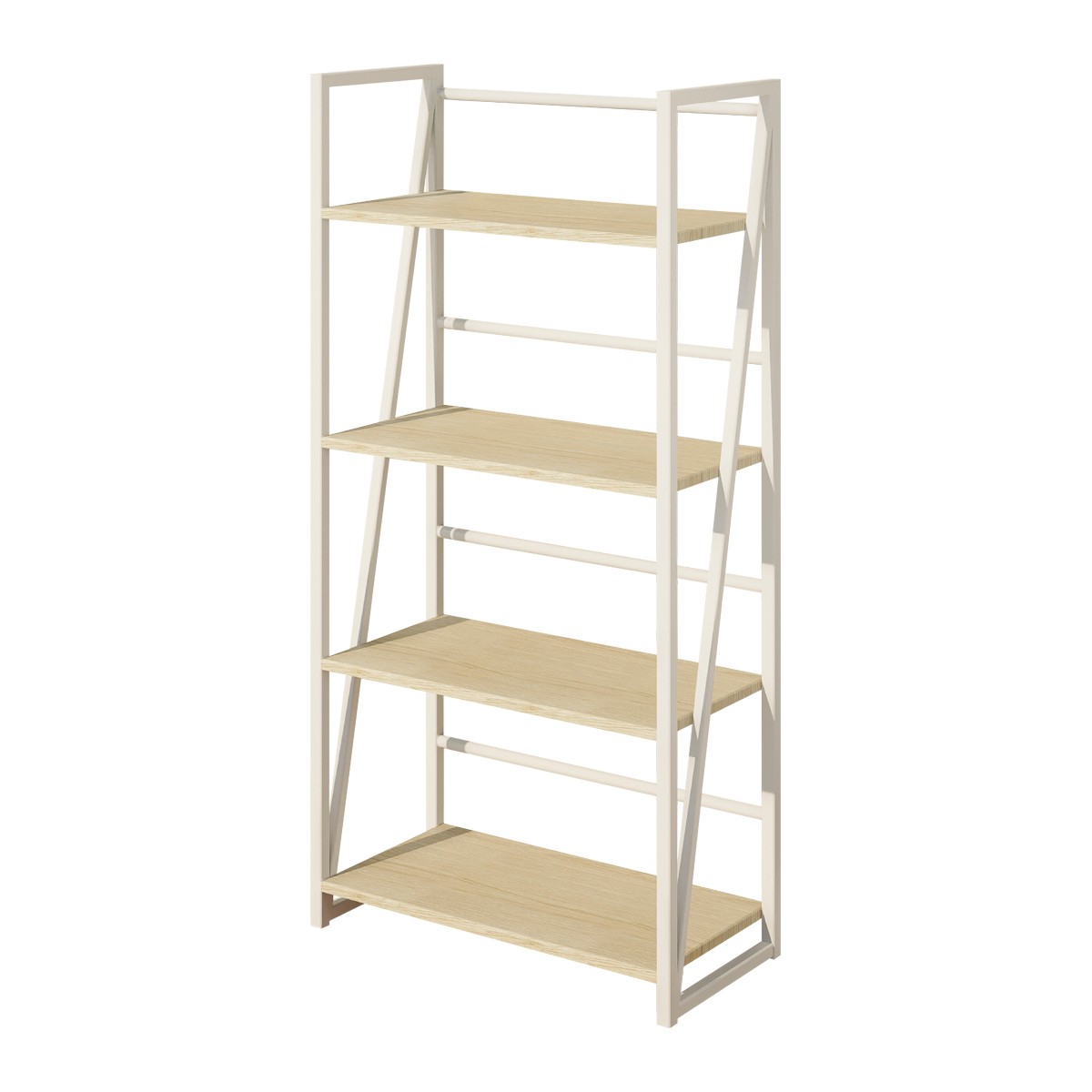 เบสิโค ชั้นอเนกประสงค์ 4 ชั้น รุ่น LF-09 ขนาด 62 x 30 x 125 ซม. สีขาว